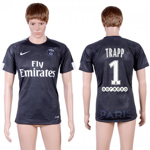 Paris Saint-Germain #1 Trapp Sec Away Soccer Club Jersey